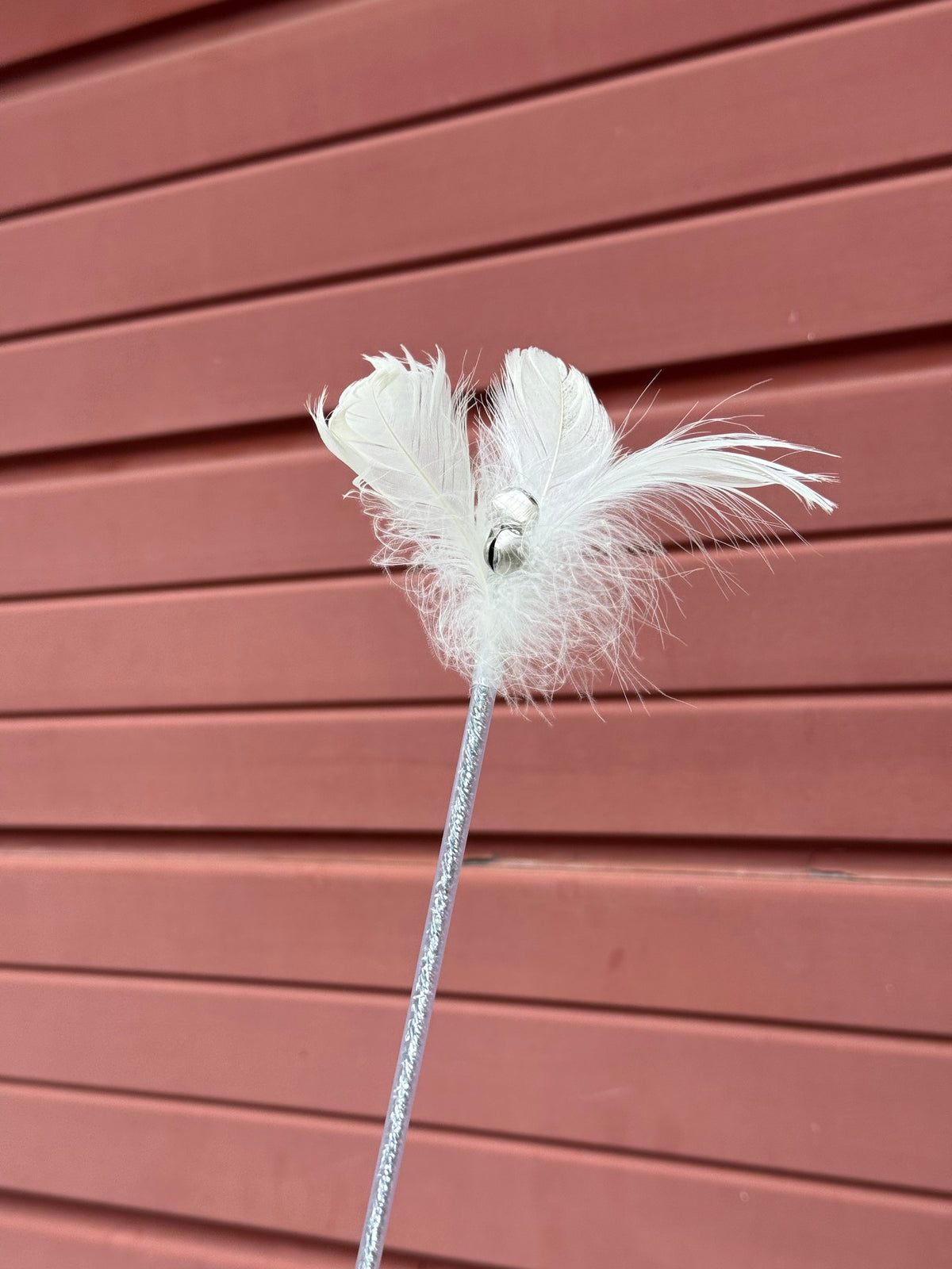 White Fairy Sticks (White Tapered Feathers with Bells)