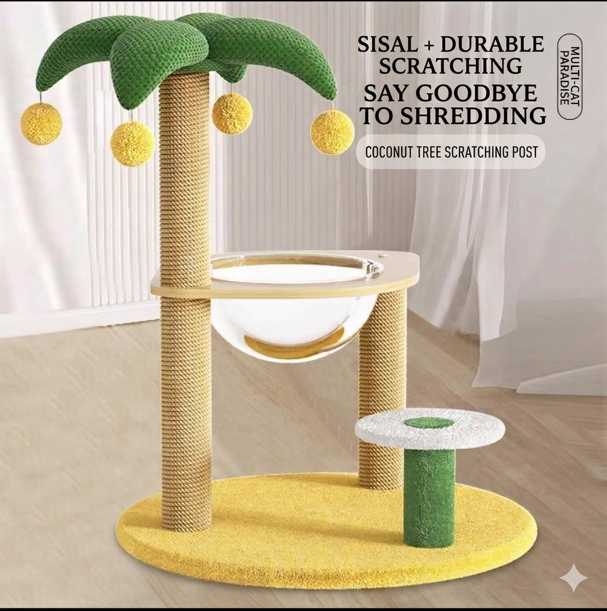 Coconut Oasis - Cat Tree