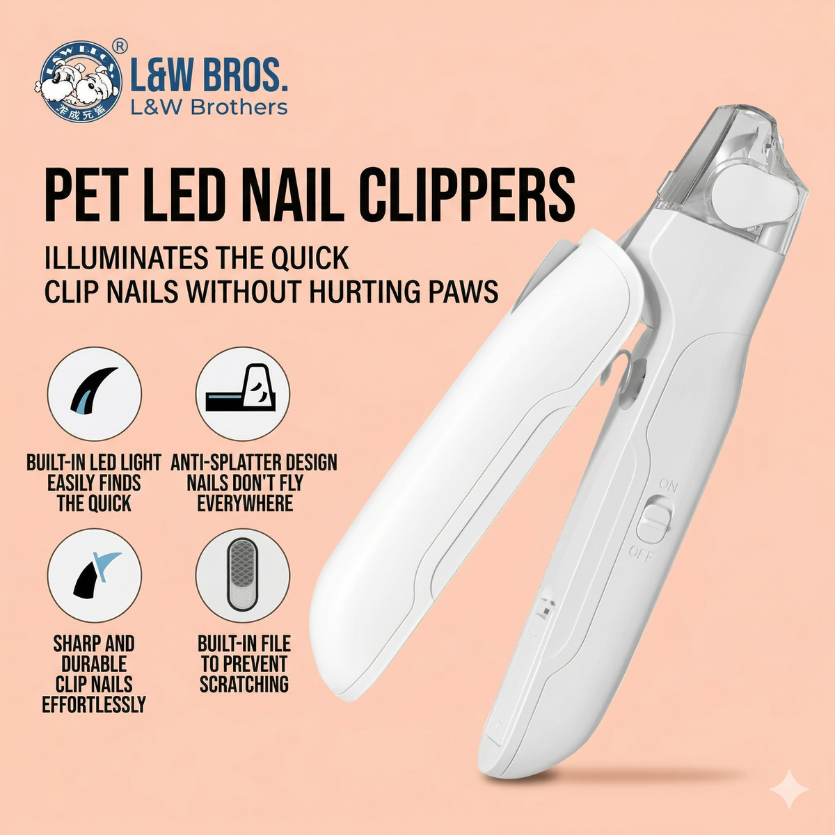 LED nail clipper