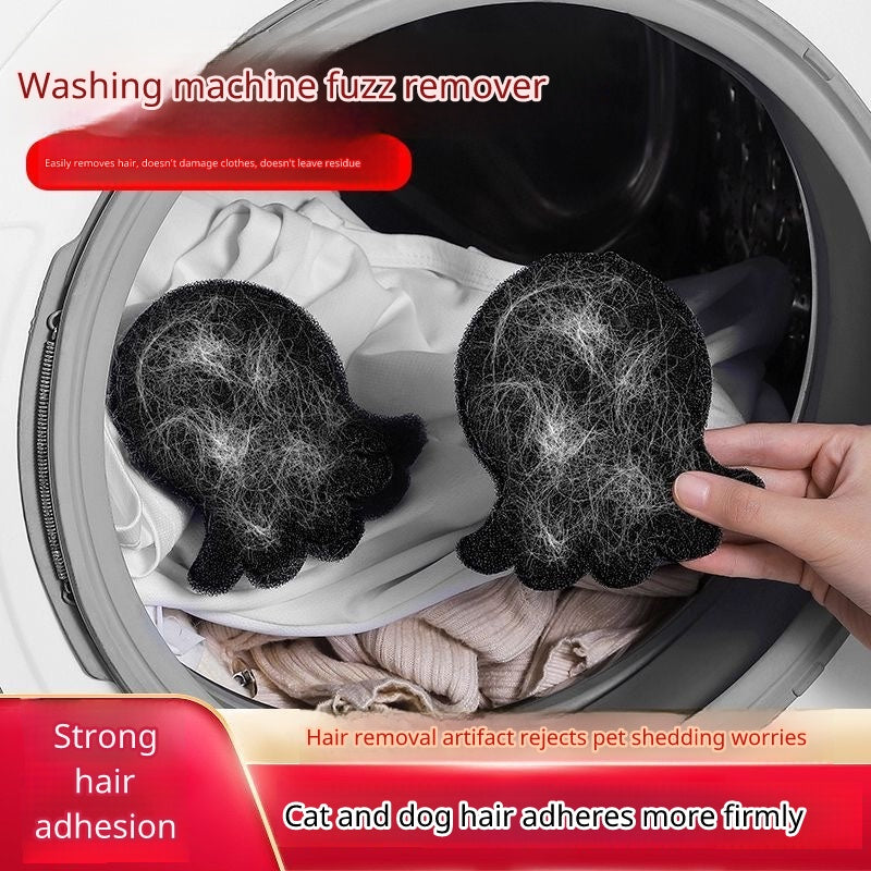 Reusable washing machine pet hair catcher mesh pads removing cat and dog fur from laundry