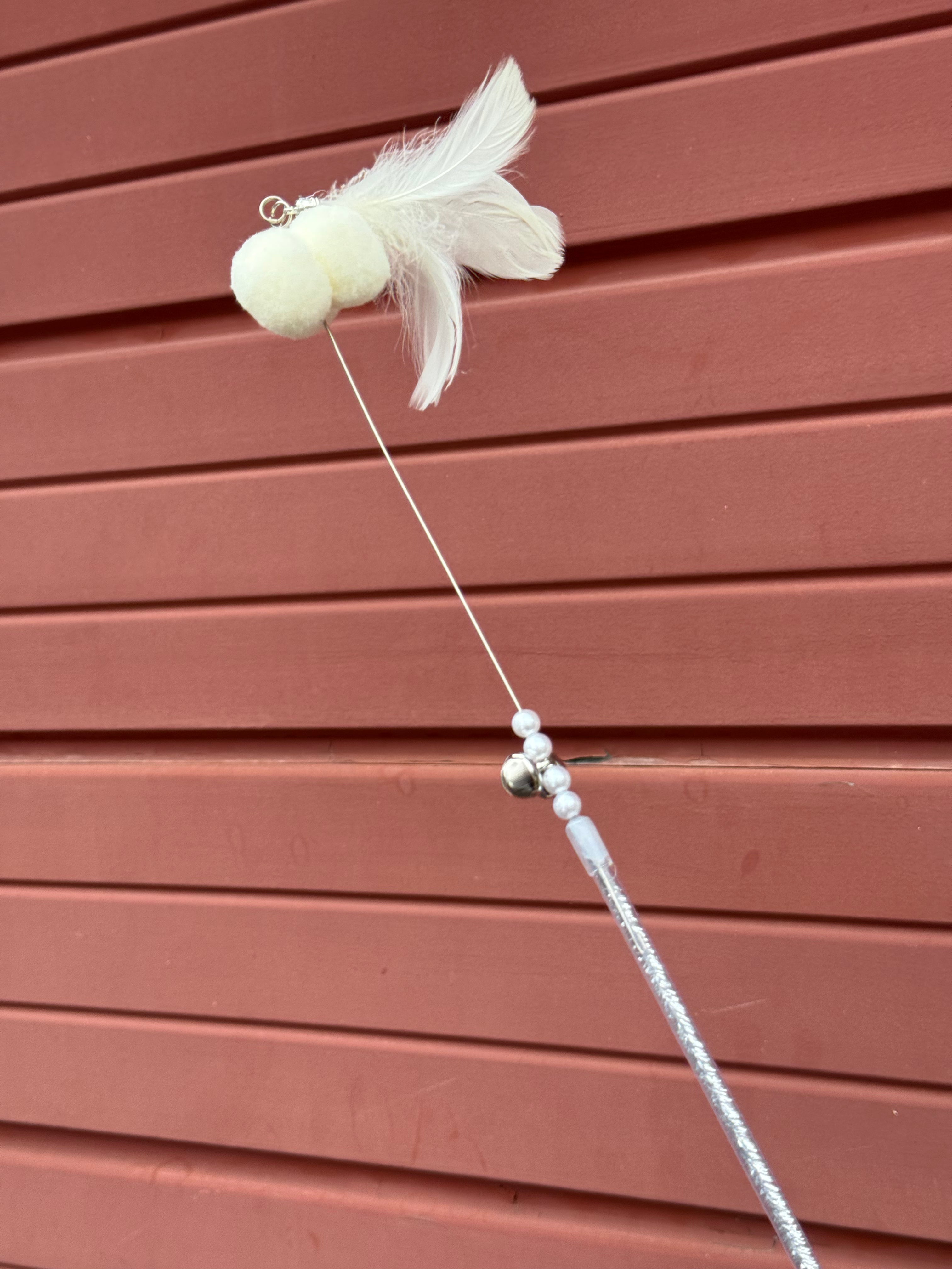 White Fairy Sticks (White puff ball Loose Feathers)