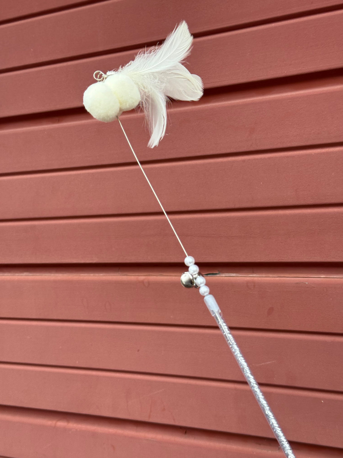 White Fairy Sticks (White puff ball Loose Feathers)